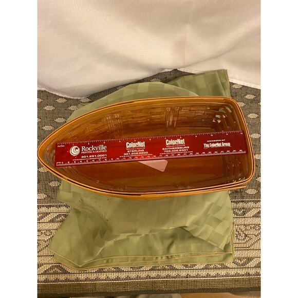 Longaberger Row Your Boat Basket+Plastic Protector SIGNED by 6 FAMILY members - Picture 13 of 14